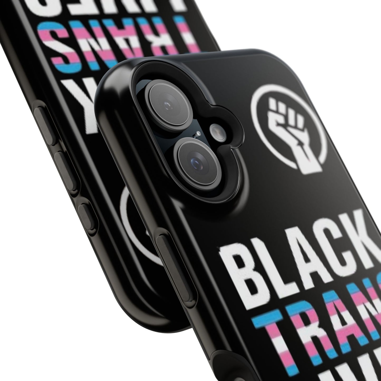 Impact-Resistant Phone Case — “Black Trans Lives Matter” Bold Activist Design