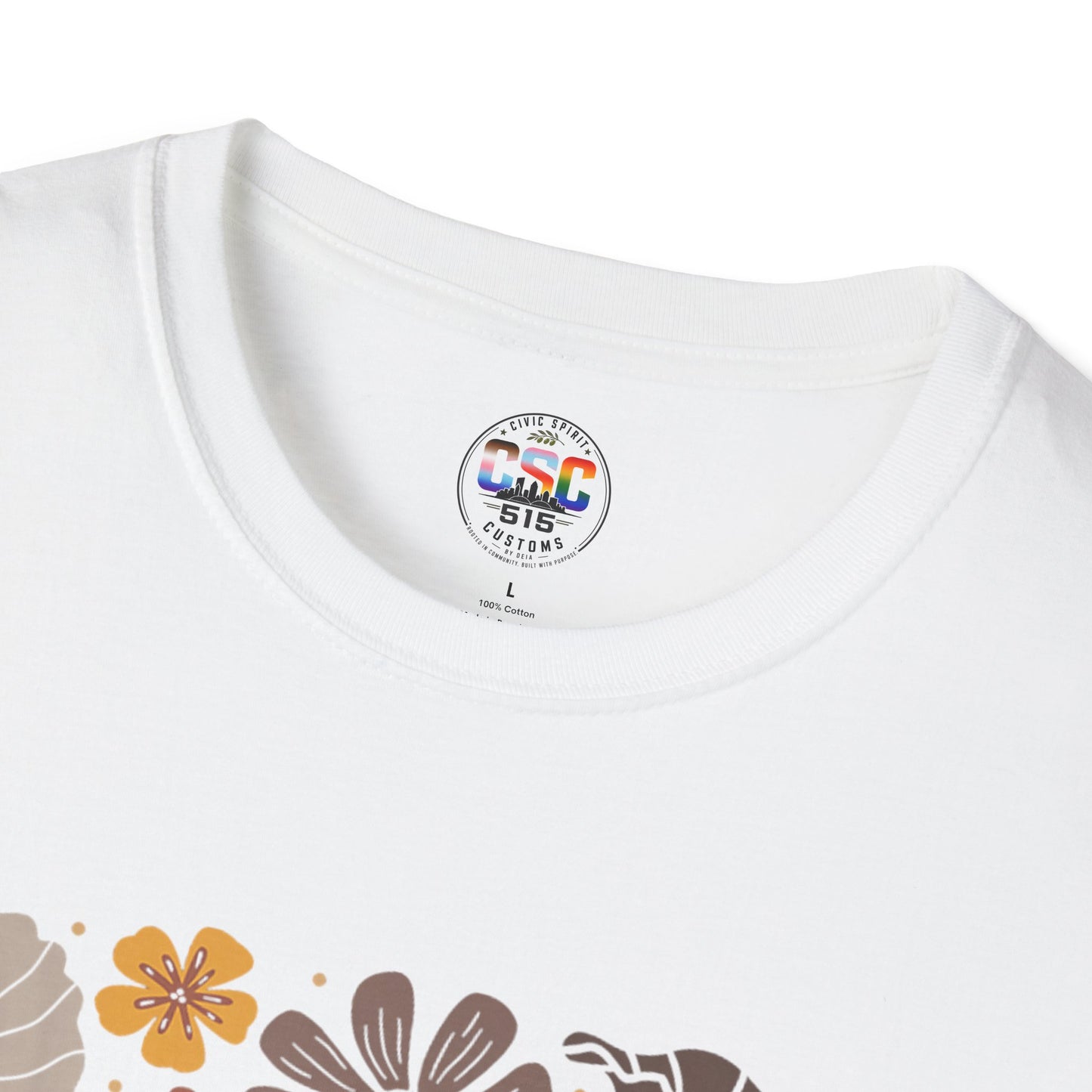Retro Brown Floral Mexican Pride Tee