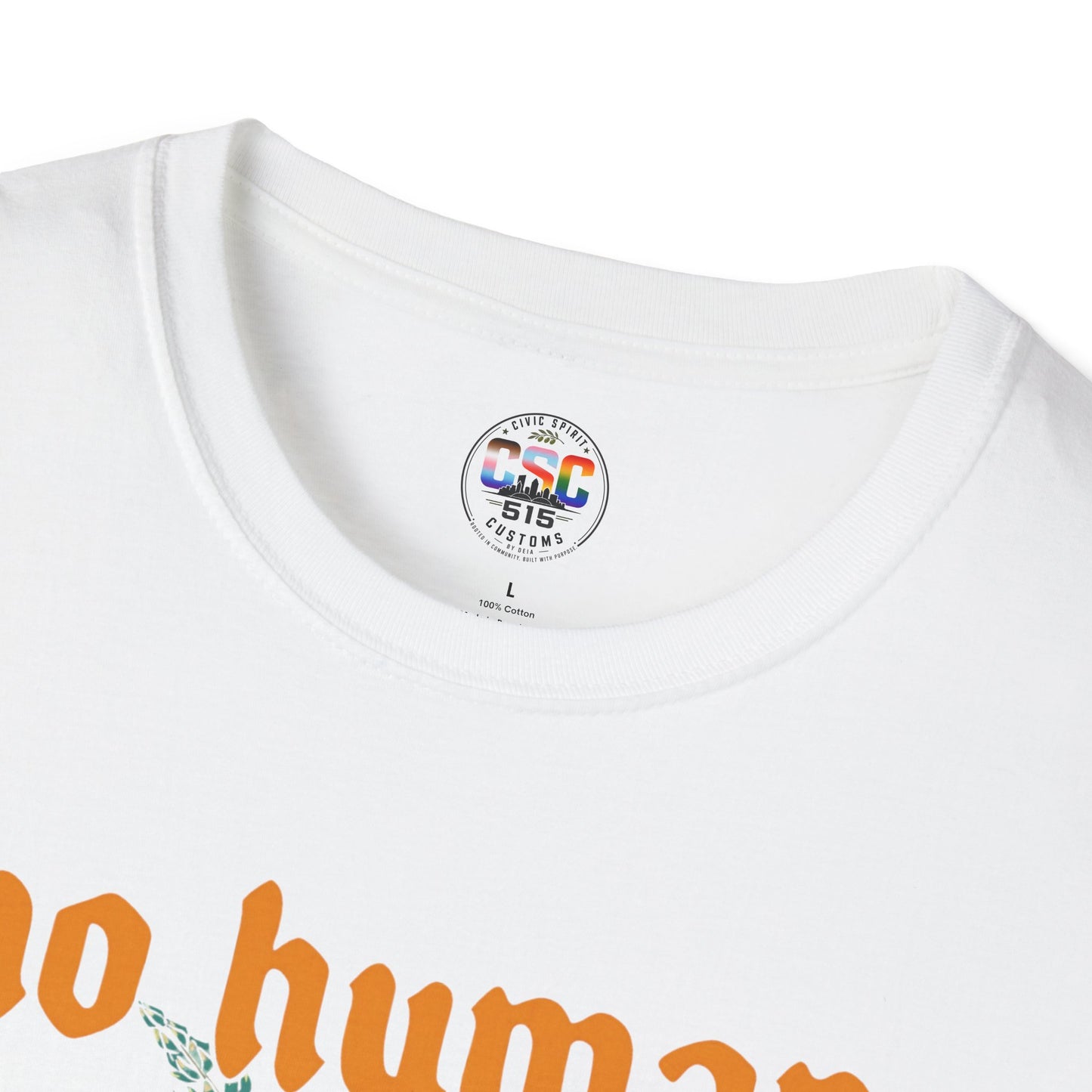 No Human Is Illegal T-Shirt — Immigration Justice Graphic Tee