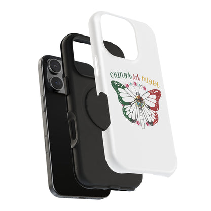 Phone Case — "Chinga La Migra" Mexican Flag Butterfly Impact-Resistant Case