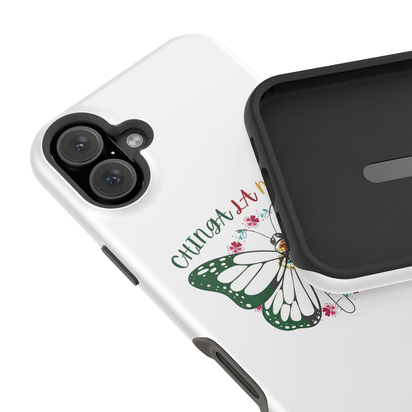 Phone Case — "Chinga La Migra" Mexican Flag Butterfly Impact-Resistant Case