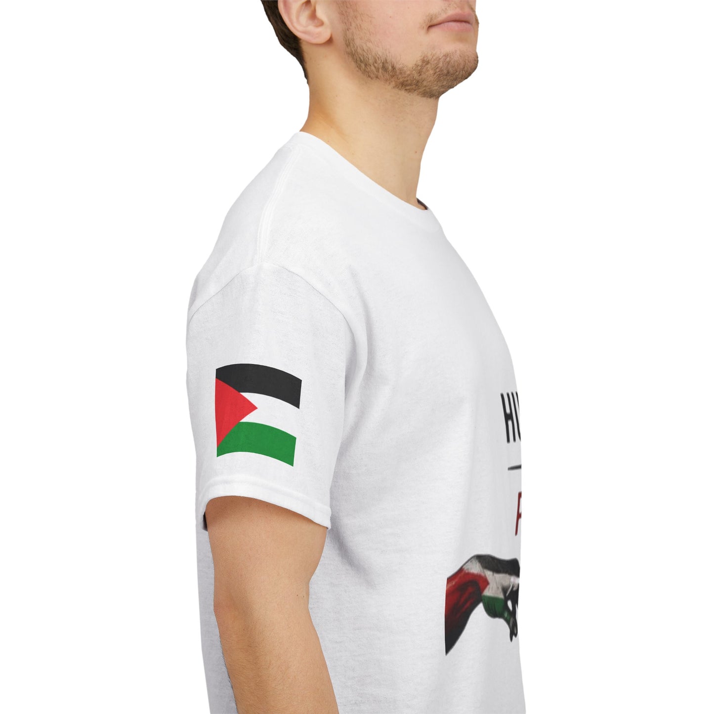 Humanity Before Politics T-Shirt — Unity Hands Graphic Tee