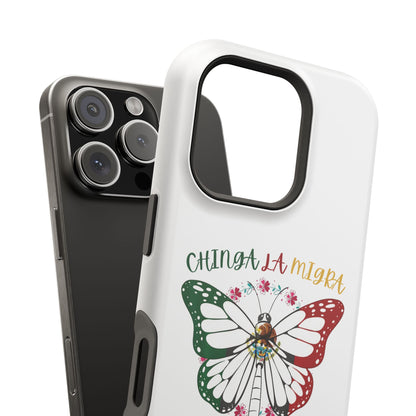Phone Case — "Chinga La Migra" Mexican Flag Butterfly Impact-Resistant Case