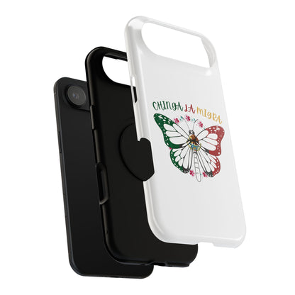 Phone Case — "Chinga La Migra" Mexican Flag Butterfly Impact-Resistant Case