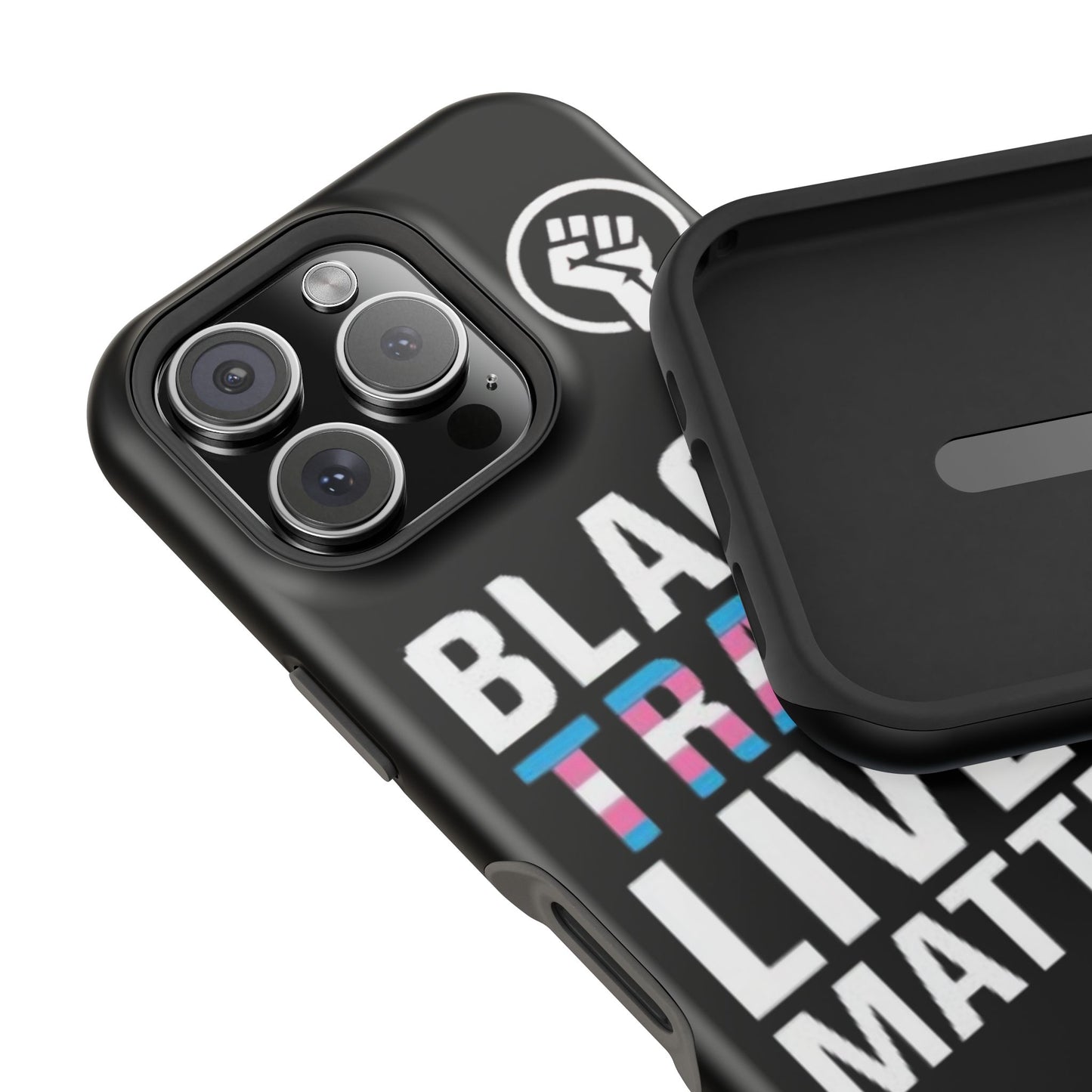 Impact-Resistant Phone Case — “Black Trans Lives Matter” Bold Activist Design