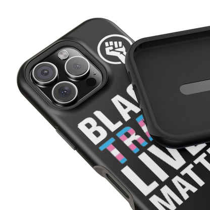 Impact-Resistant Phone Case — “Black Trans Lives Matter” Bold Activist Design