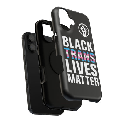 Impact-Resistant Phone Case — “Black Trans Lives Matter” Bold Activist Design