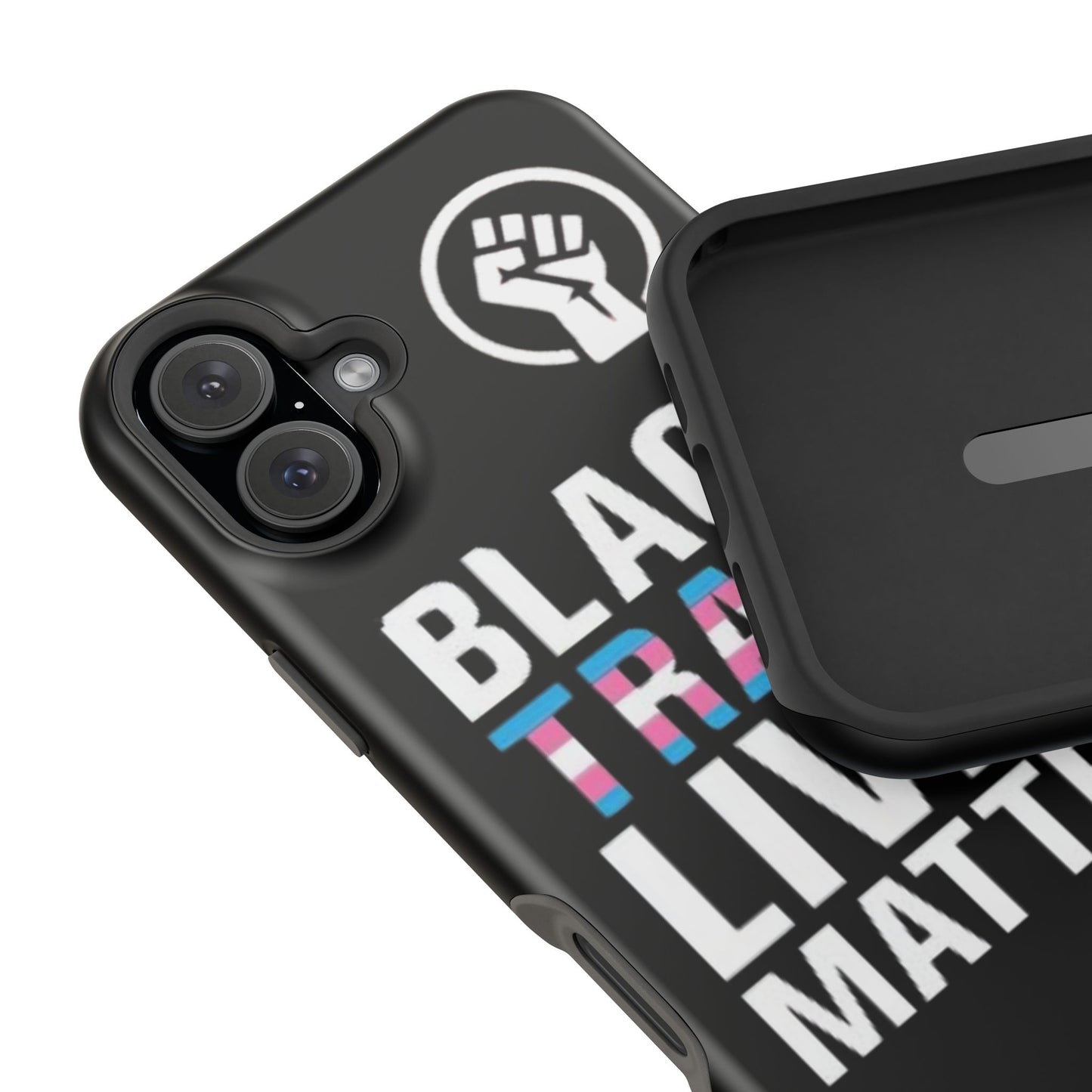 Impact-Resistant Phone Case — “Black Trans Lives Matter” Bold Activist Design