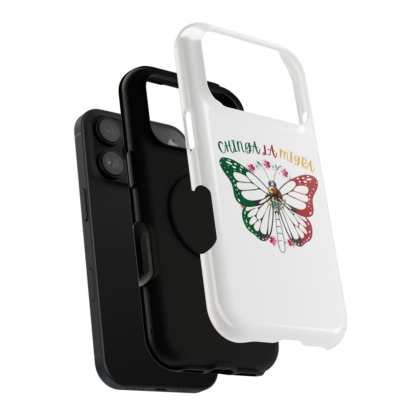 Phone Case — "Chinga La Migra" Mexican Flag Butterfly Impact-Resistant Case