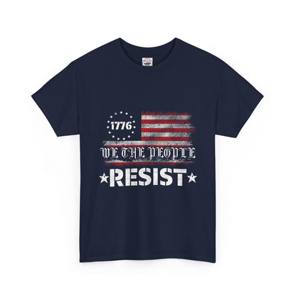 Resist 1776 Tee — 'We The People' Distressed American Flag T-Shirt