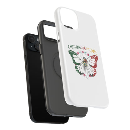 Phone Case — "Chinga La Migra" Mexican Flag Butterfly Impact-Resistant Case