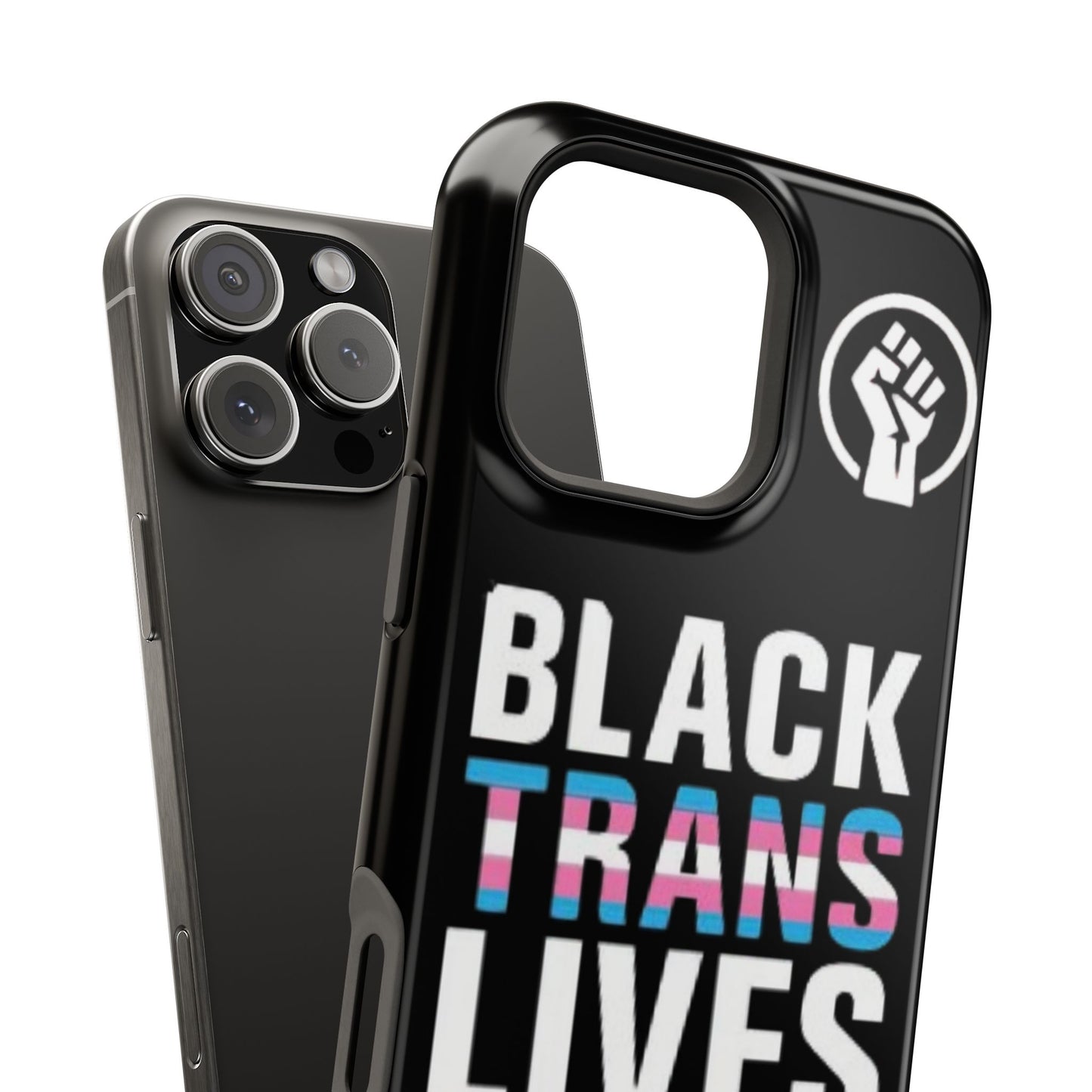 Impact-Resistant Phone Case — “Black Trans Lives Matter” Bold Activist Design