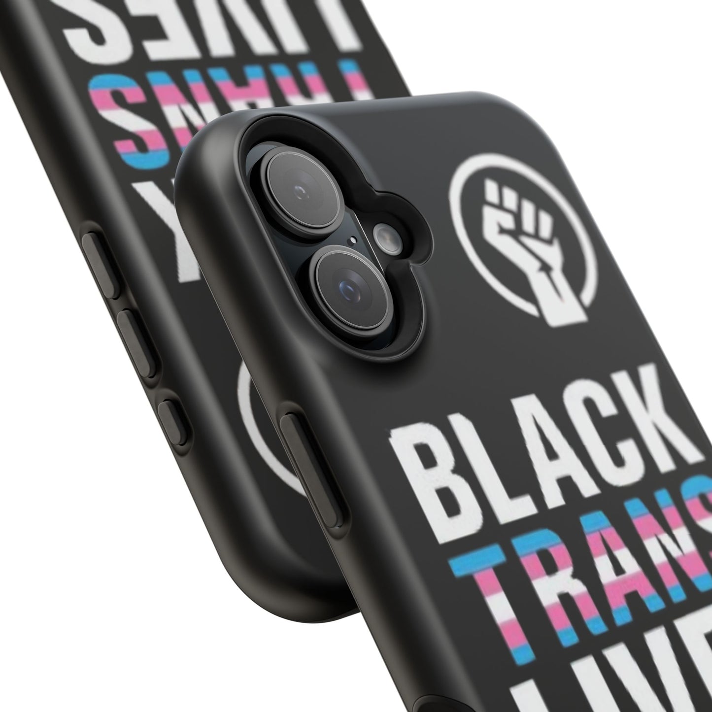 Impact-Resistant Phone Case — “Black Trans Lives Matter” Bold Activist Design
