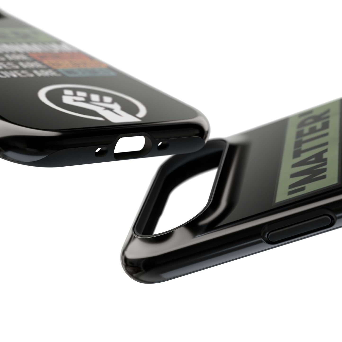 Impact-Resistant Phone Case — "Matter is the Minimum: Black Lives Are Worthy, Beloved, Needed"