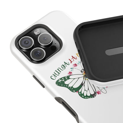 Phone Case — "Chinga La Migra" Mexican Flag Butterfly Impact-Resistant Case