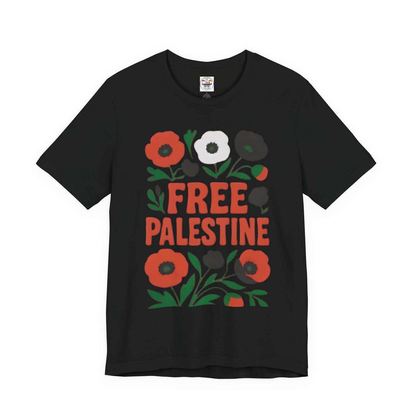 Free Palestine Floral Tee