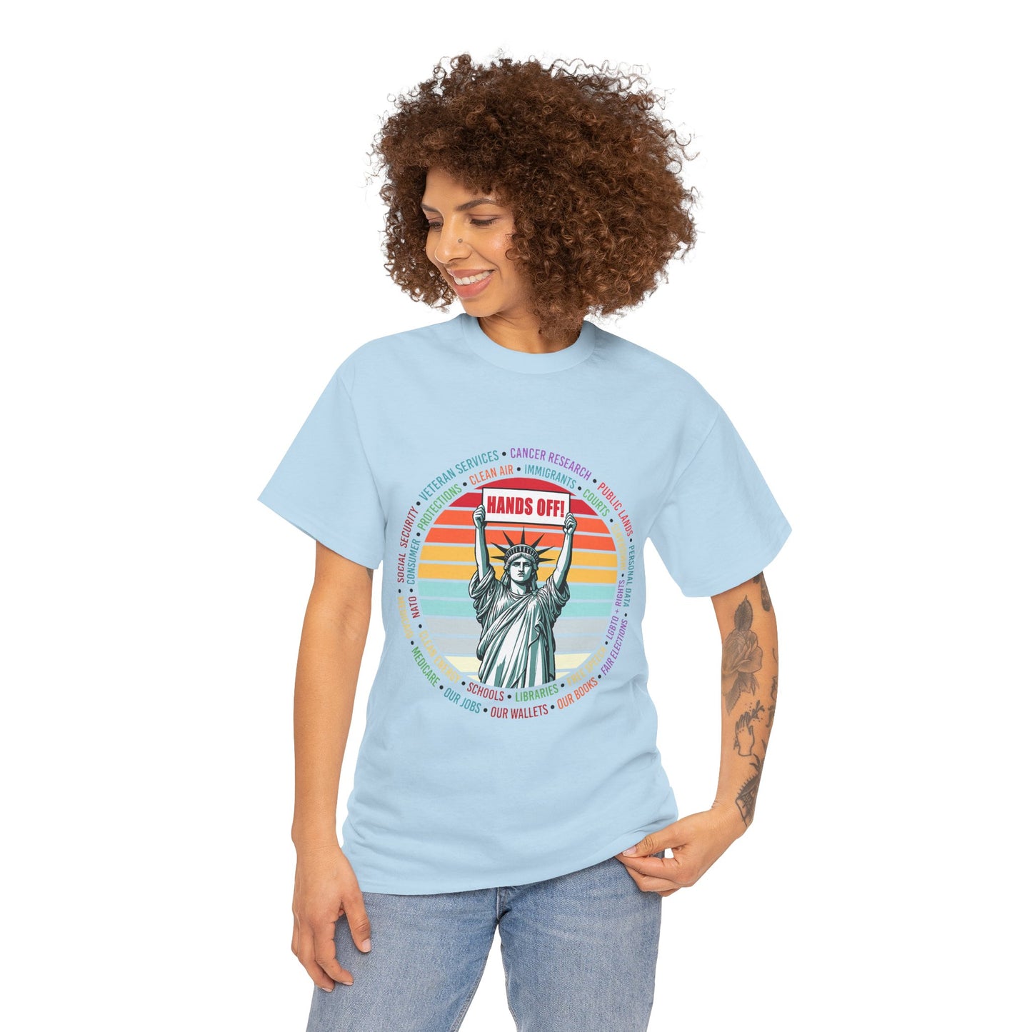 Statue of Liberty "Hands Off!" Tee