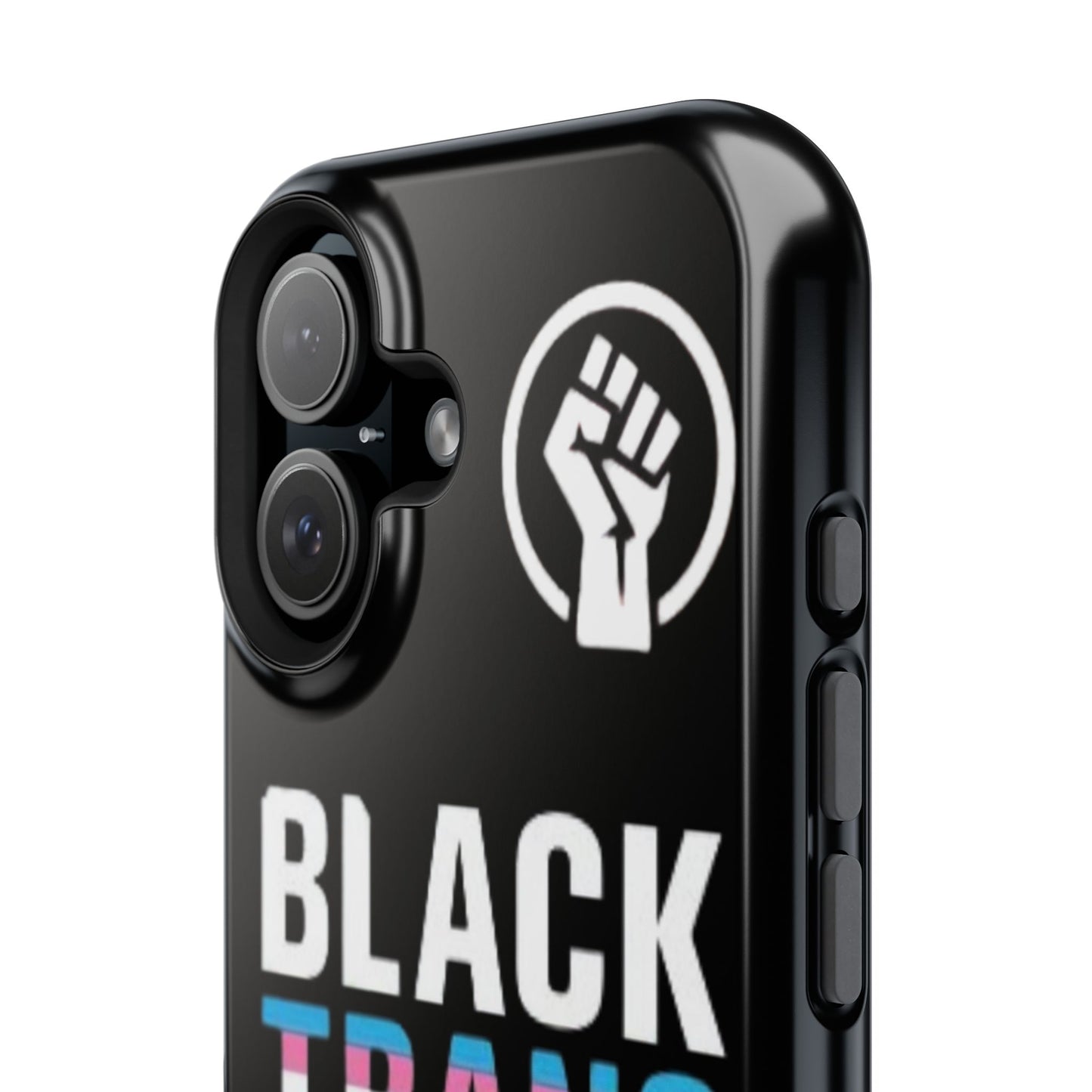 Impact-Resistant Phone Case — “Black Trans Lives Matter” Bold Activist Design