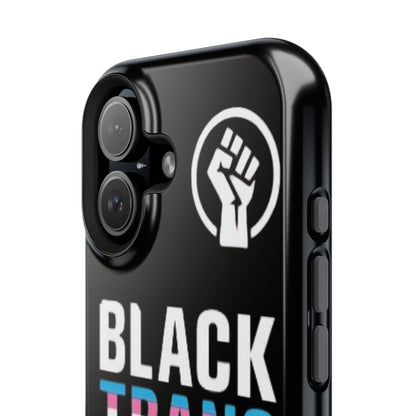 Impact-Resistant Phone Case — “Black Trans Lives Matter” Bold Activist Design