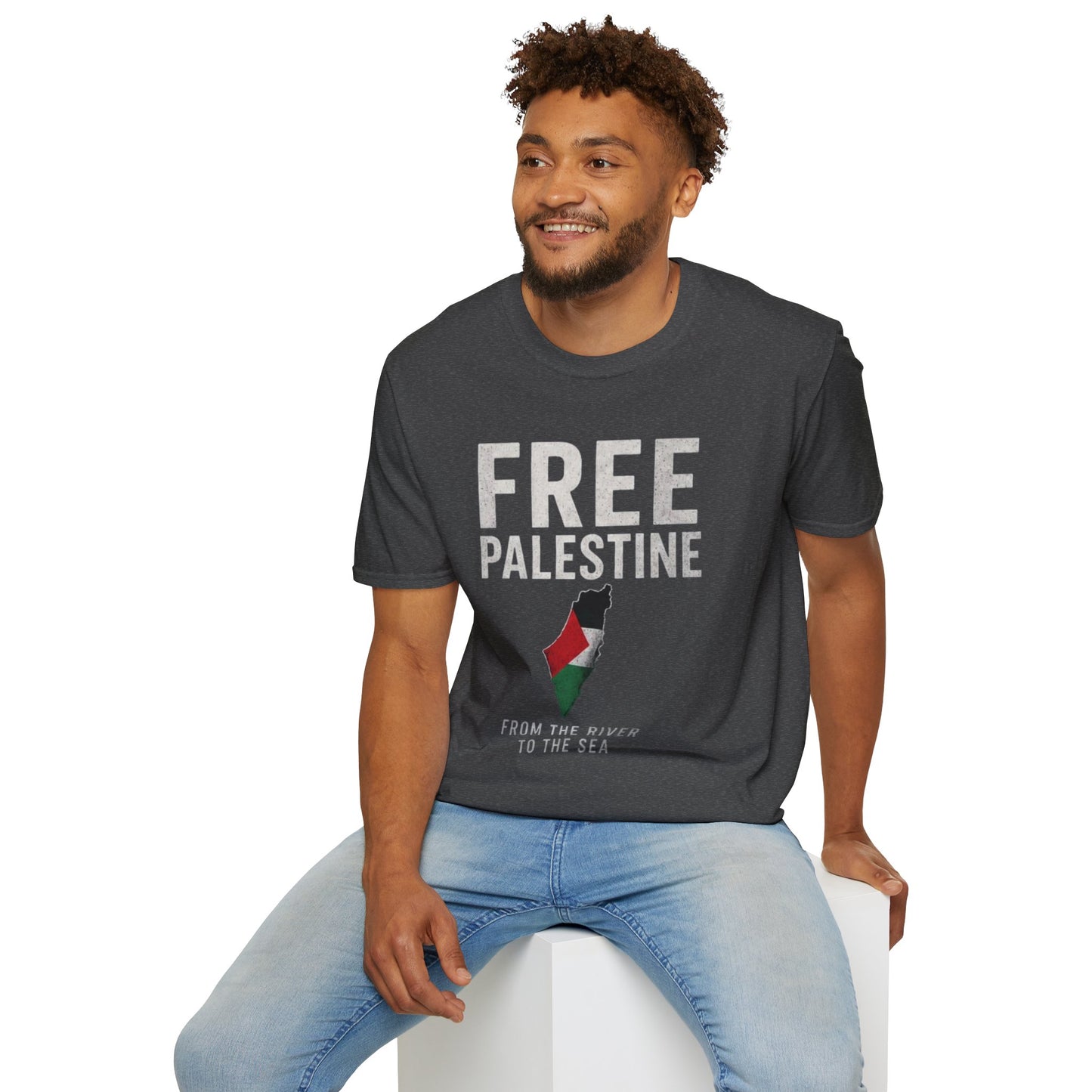 Free Palestine T-Shirt — 'From the River to the Sea' Political Solidarity Tee