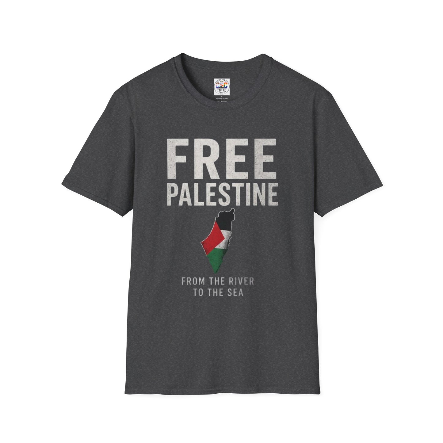 Free Palestine T-Shirt — 'From the River to the Sea' Political Solidarity Tee