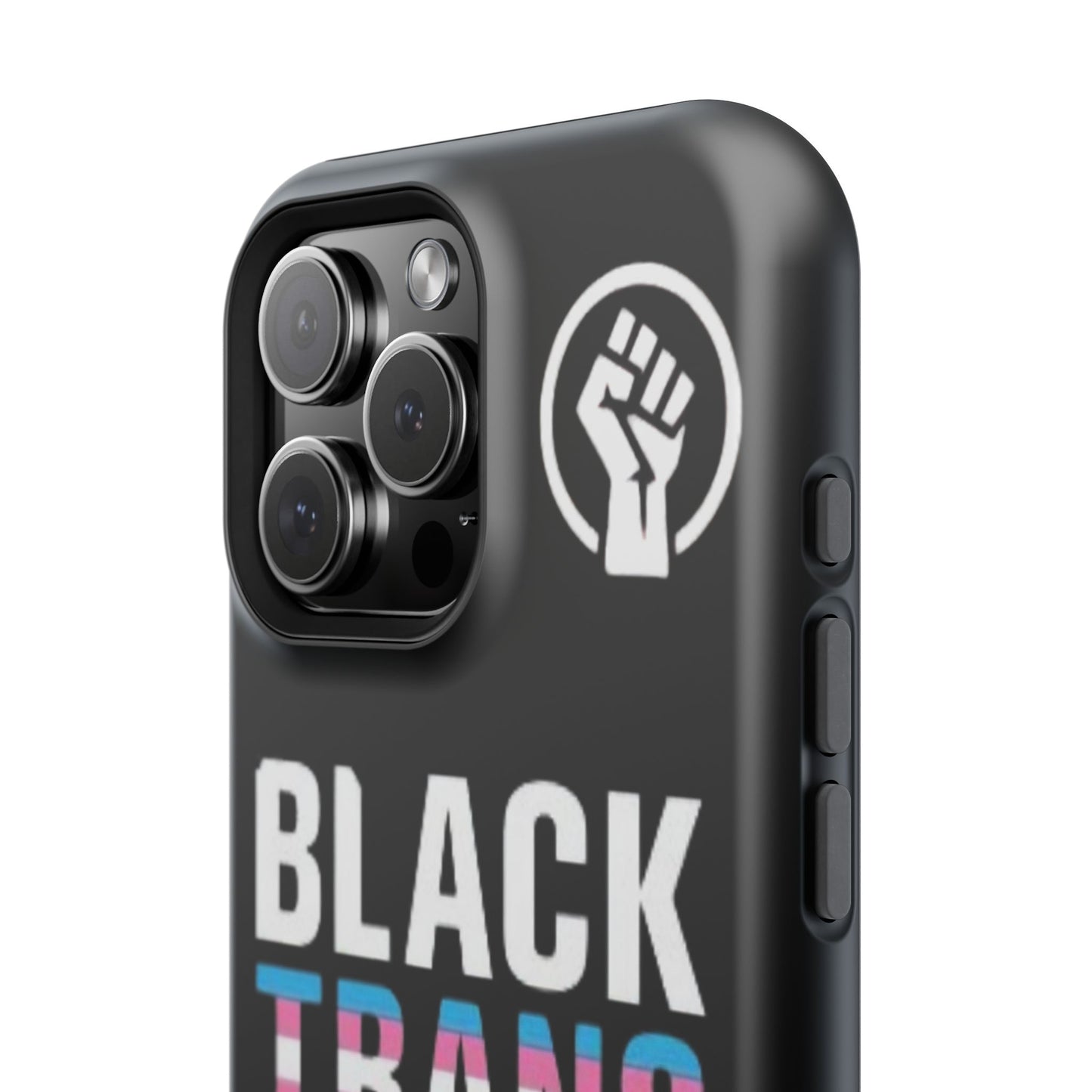 Impact-Resistant Phone Case — “Black Trans Lives Matter” Bold Activist Design