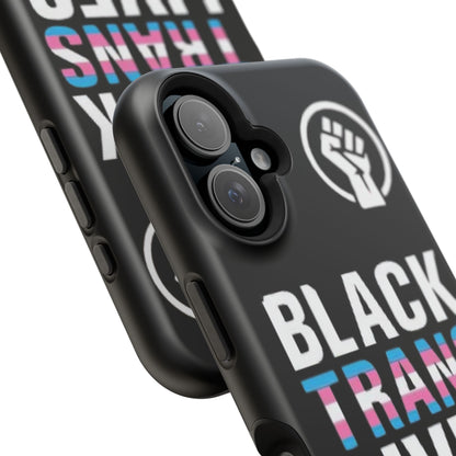 Impact-Resistant Phone Case — “Black Trans Lives Matter” Bold Activist Design