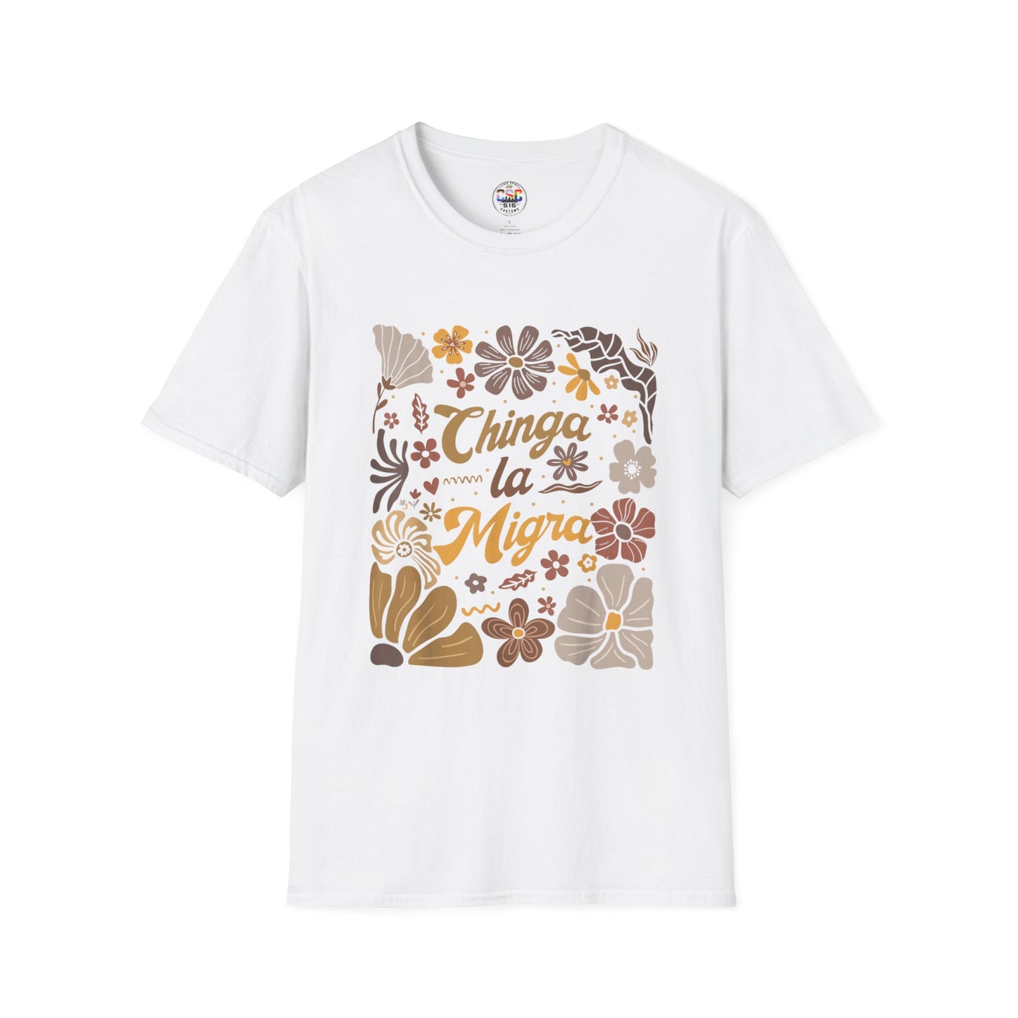 Retro Brown Floral Mexican Pride Tee