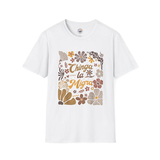 Retro Brown Floral Mexican Pride Tee