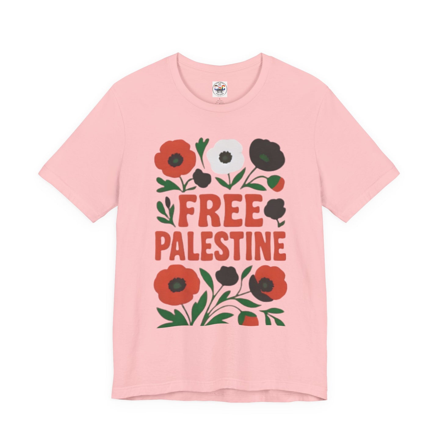Free Palestine Floral Tee