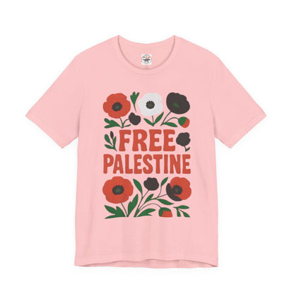 Free Palestine Floral Tee