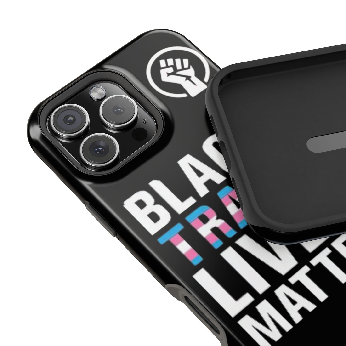 Impact-Resistant Phone Case — “Black Trans Lives Matter” Bold Activist Design