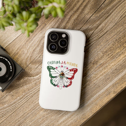 Phone Case — "Chinga La Migra" Mexican Flag Butterfly Impact-Resistant Case