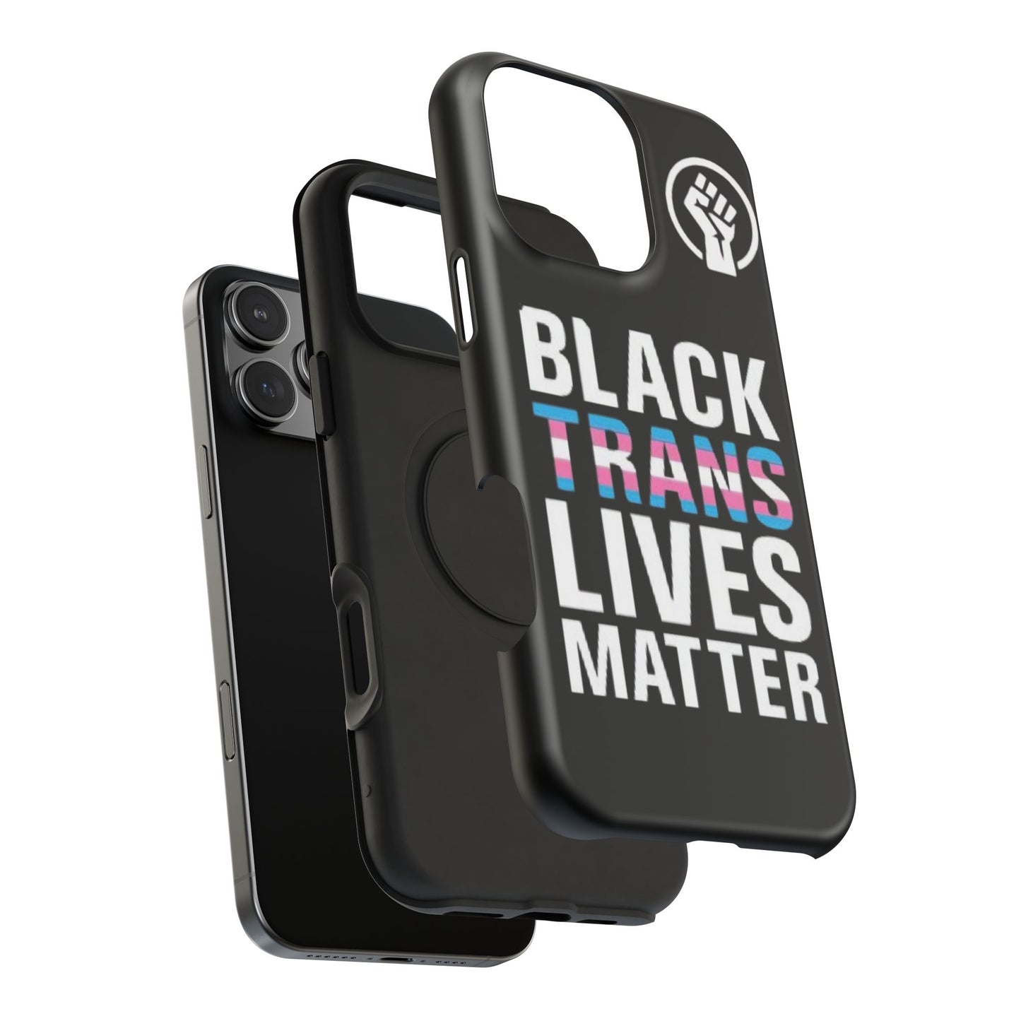 Impact-Resistant Phone Case — “Black Trans Lives Matter” Bold Activist Design