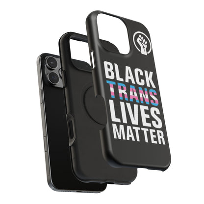 Impact-Resistant Phone Case — “Black Trans Lives Matter” Bold Activist Design