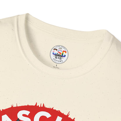 T-Shirt — "Fascists Get Scratches" Angry Black Cat Protest Tee