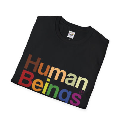 Human Beings Rainbow Tee — “Colors May Vary” Organic Pride T-Shirt