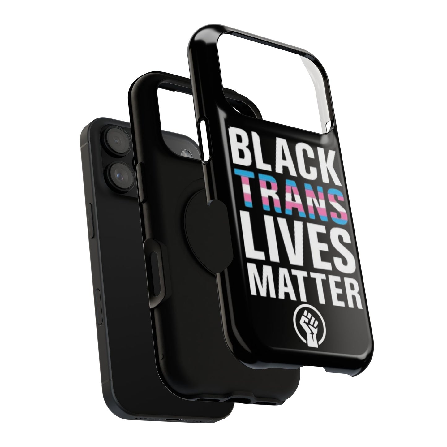 Impact-Resistant Phone Case — “Black Trans Lives Matter” Bold Activist Design
