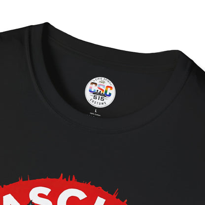 T-Shirt — "Fascists Get Scratches" Angry Black Cat Protest Tee