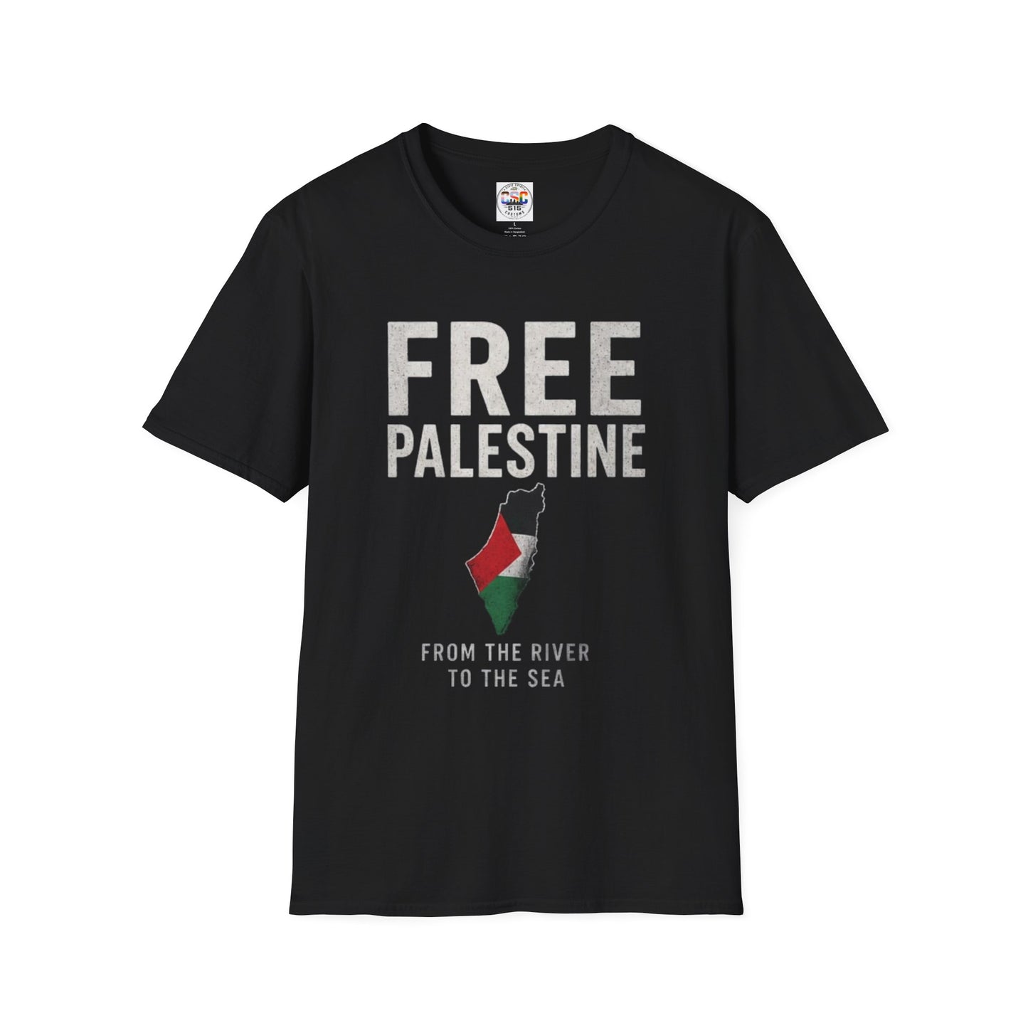Free Palestine T-Shirt — 'From the River to the Sea' Political Solidarity Tee
