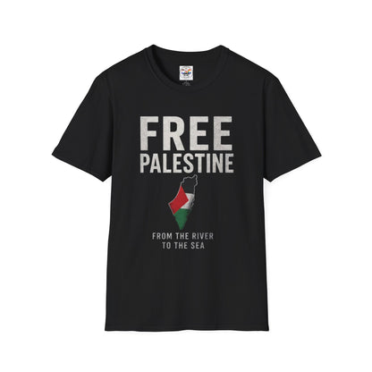 Free Palestine T-Shirt — 'From the River to the Sea' Political Solidarity Tee