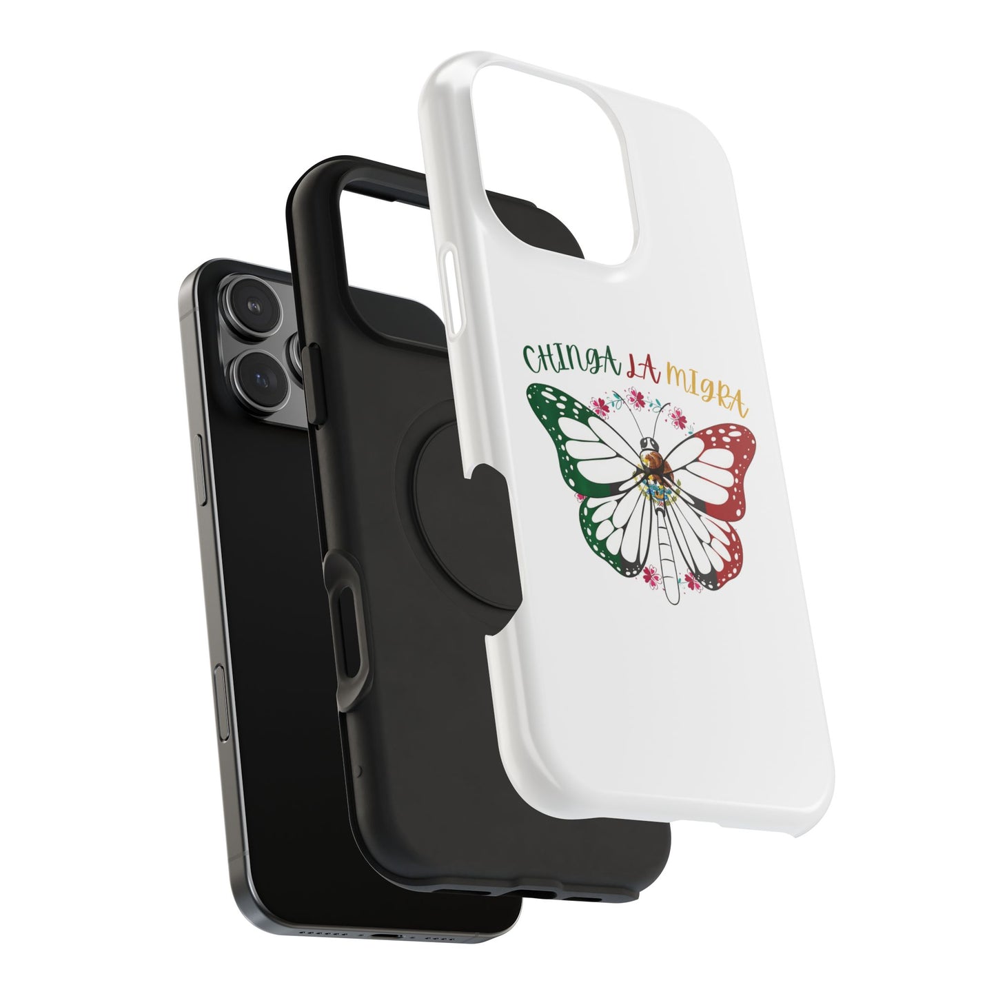 Phone Case — "Chinga La Migra" Mexican Flag Butterfly Impact-Resistant Case