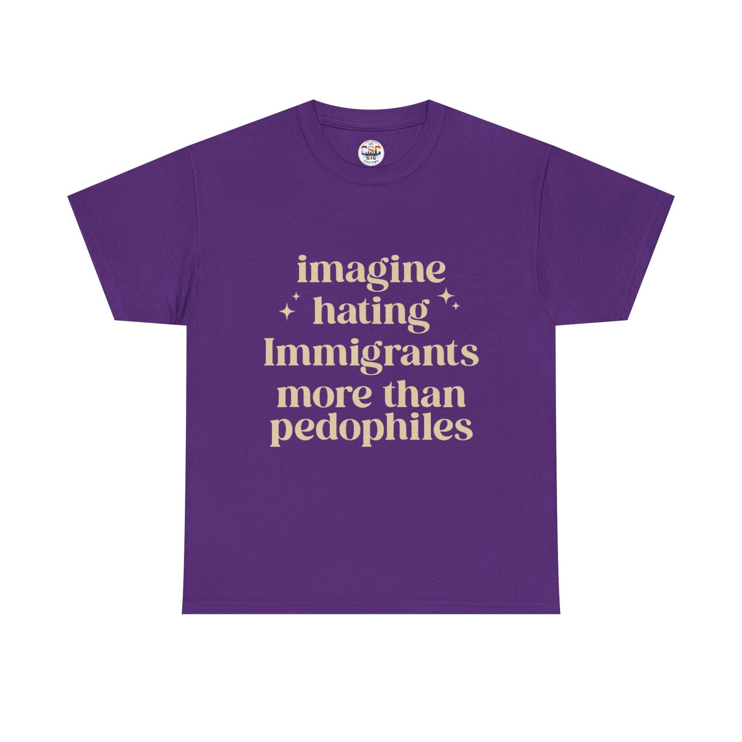 Statement Tee — "Imagine Hating Immigrants More Than Pedophiles"