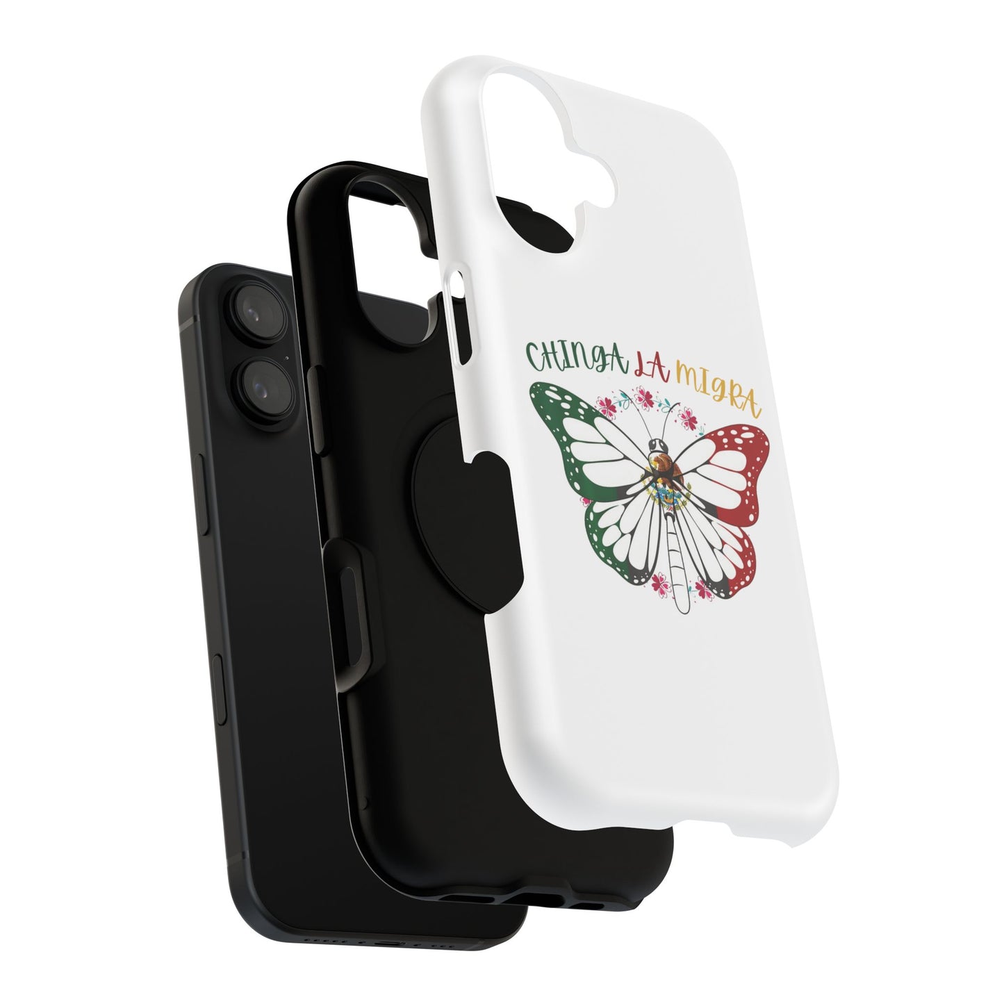 Phone Case — "Chinga La Migra" Mexican Flag Butterfly Impact-Resistant Case