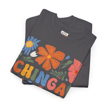 Floral 'Chinga La Migra' Tee - Colorful Latino Pride T-Shirt
