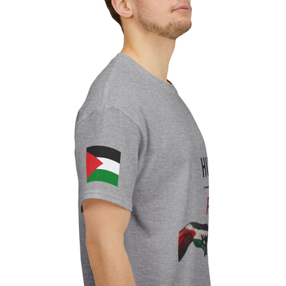 Humanity Before Politics T-Shirt — Unity Hands Graphic Tee
