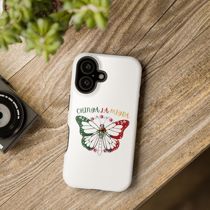 Phone Case — "Chinga La Migra" Mexican Flag Butterfly Impact-Resistant Case