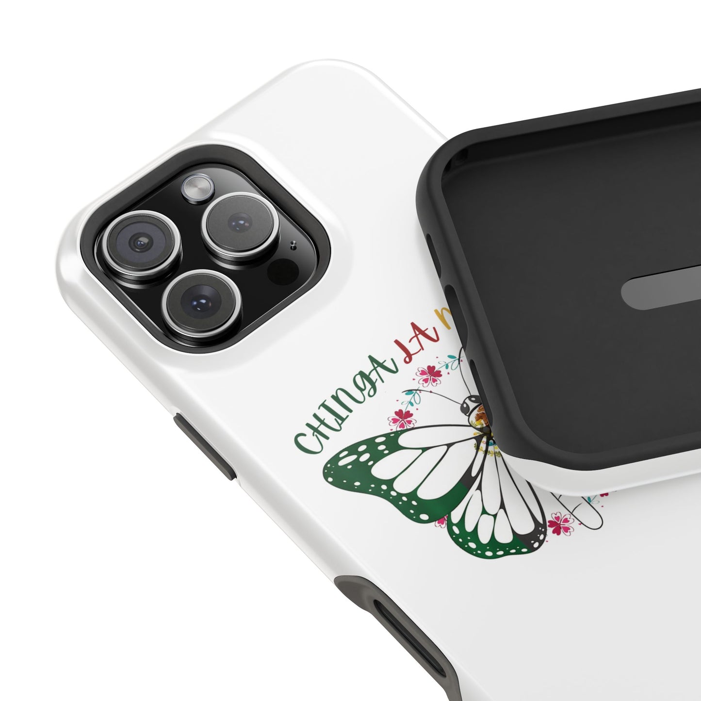 Phone Case — "Chinga La Migra" Mexican Flag Butterfly Impact-Resistant Case