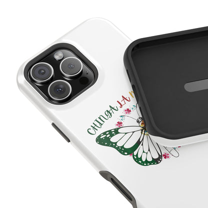 Phone Case — "Chinga La Migra" Mexican Flag Butterfly Impact-Resistant Case