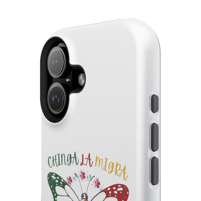 Phone Case — "Chinga La Migra" Mexican Flag Butterfly Impact-Resistant Case